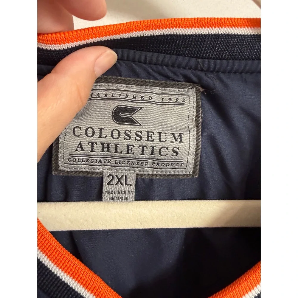 Colosseum Athletics Illinois Fighting Illini Navy V-Neck pullover Mens 2XL